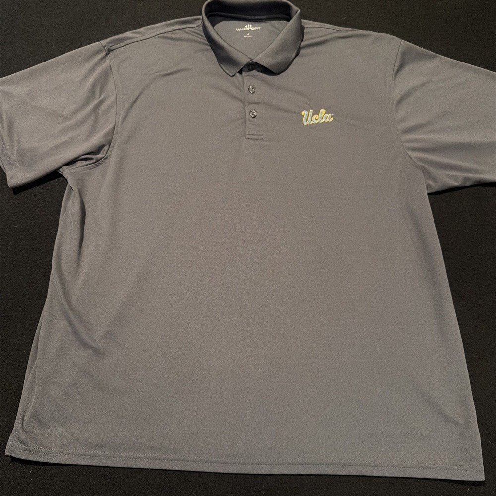 Vansport Performance Mens UCLA Grey Polo Shirt Mens Size 2XL